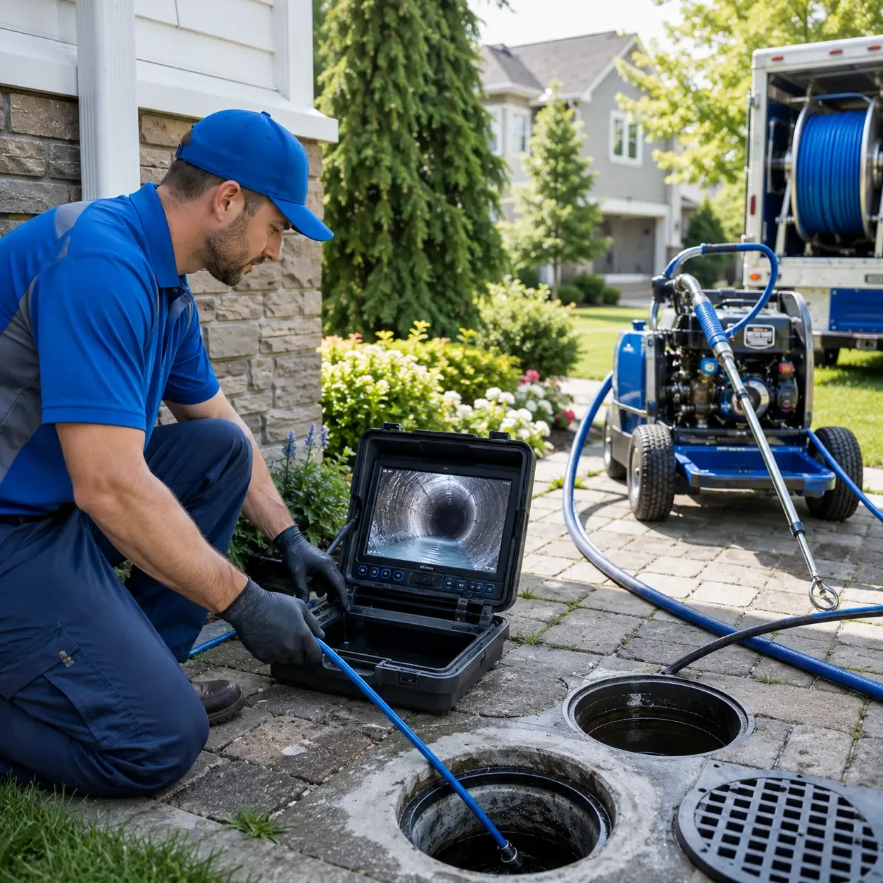 Outdoor drain cleaning professionals serving Guys, TN