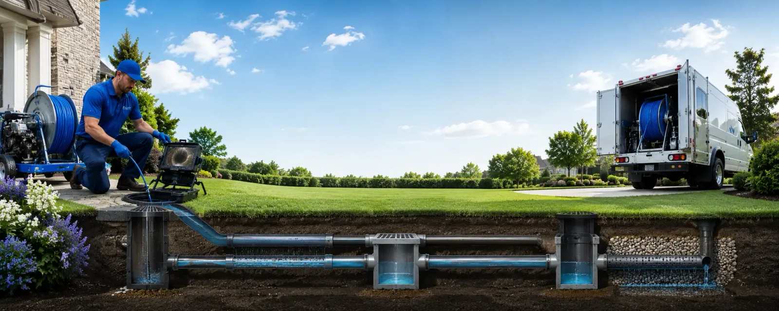 Outdoor drain cleaning information for Guys, TN